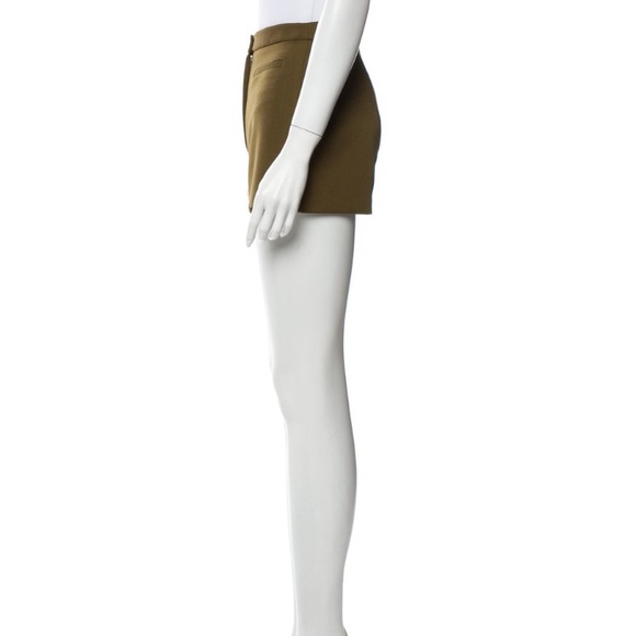 MILLY ‘trudee’ high waist olive mini shorts - Picture 2 of 5